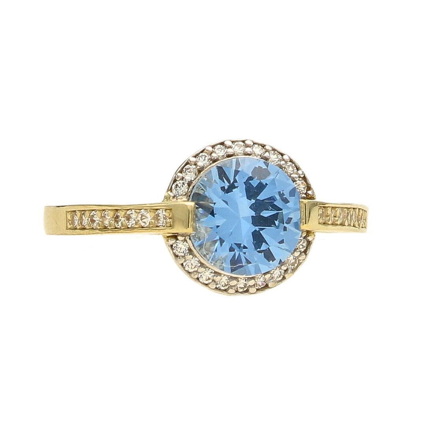 Piękny złoty pierścionek z niebieską cyrkonią PI 3558A (1).jpg